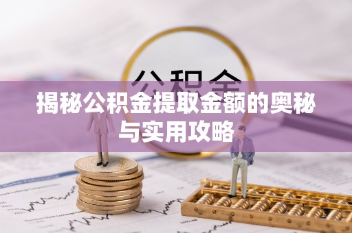 抚州揭秘公积金提取金额的奥秘与实用攻略