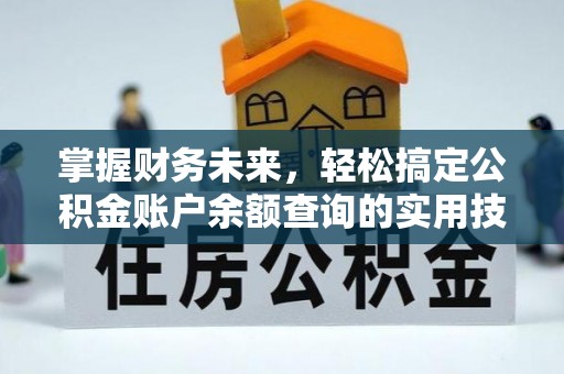 抚州掌握财务未来，轻松搞定公积金账户余额查询的实用技巧